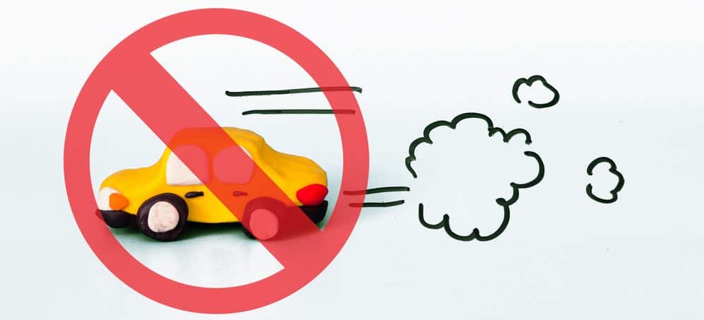 verboden voor vervuilende auto's